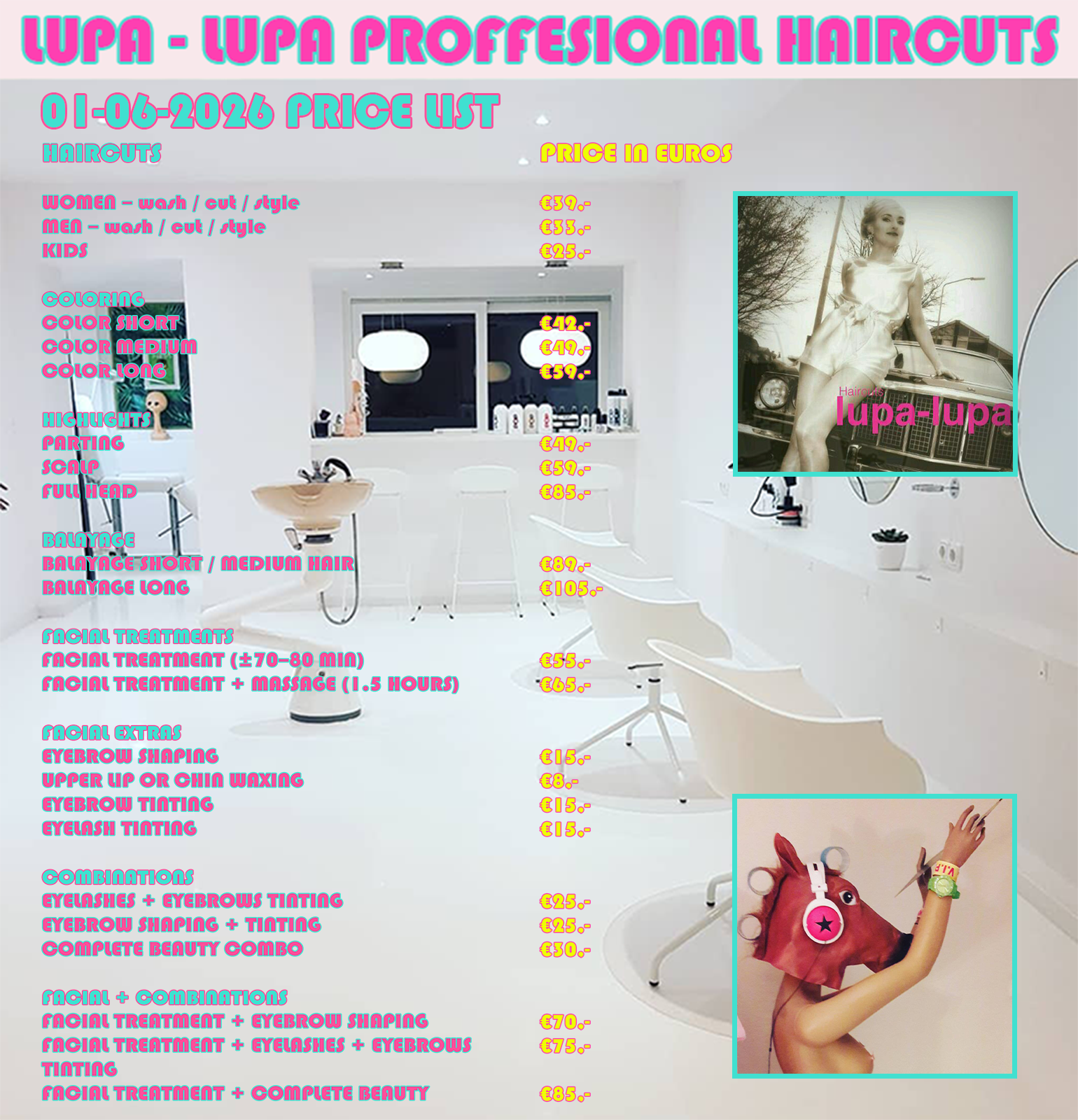 price list